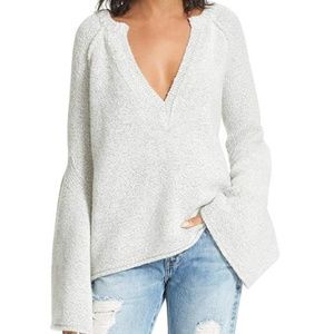 Free People Lovely Lines Bell Sleeve Sweater